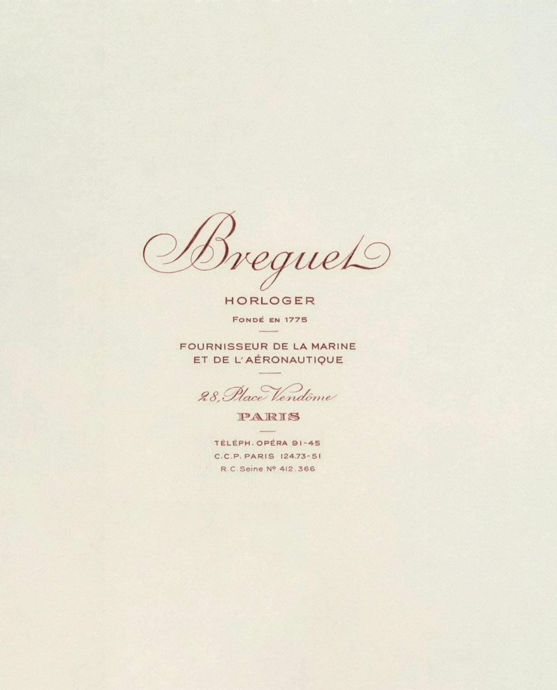 Breguet card