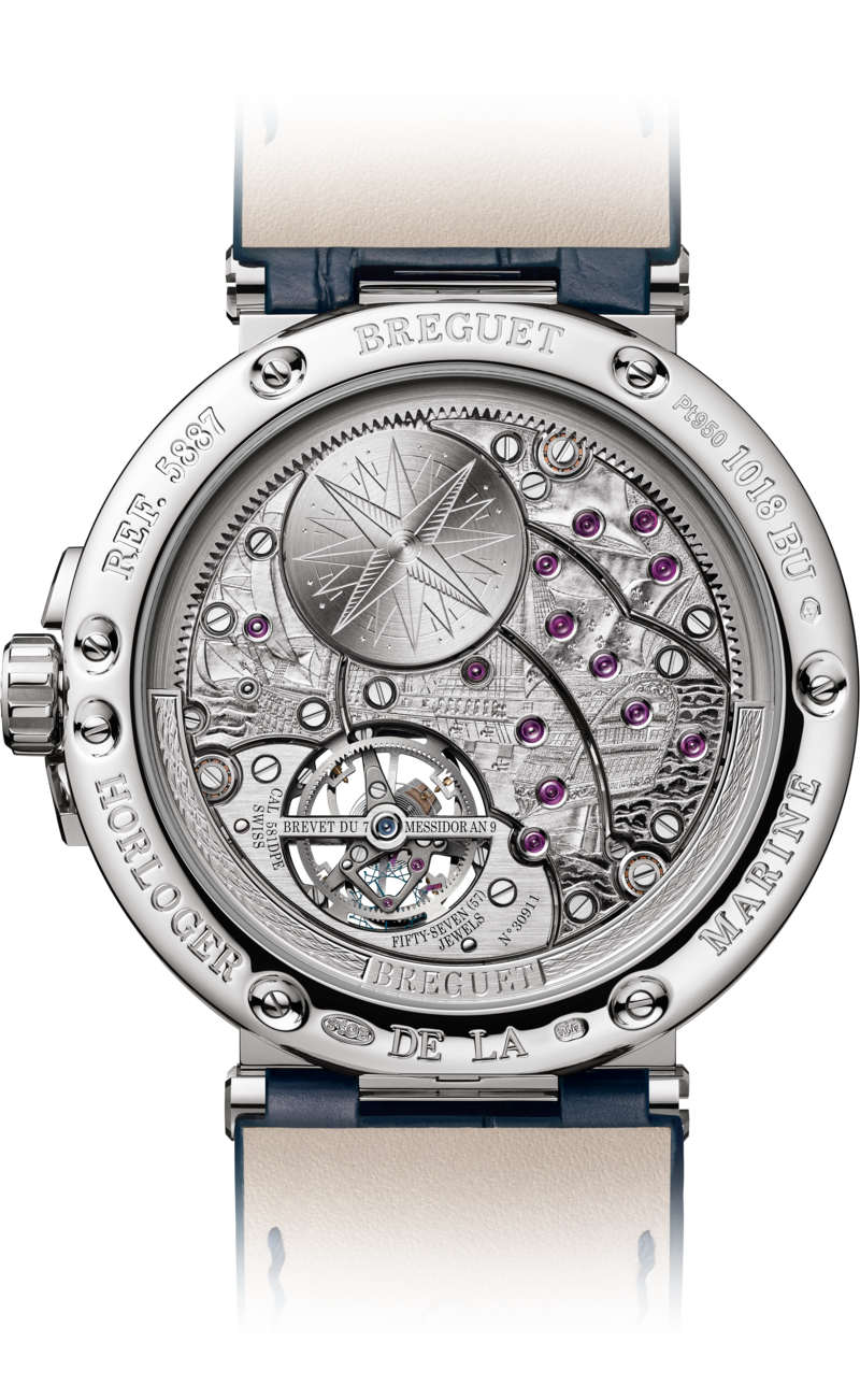 Marine Tourbillon Equation Marchante 5887 5887PT Y2 9WV Montres Breguet