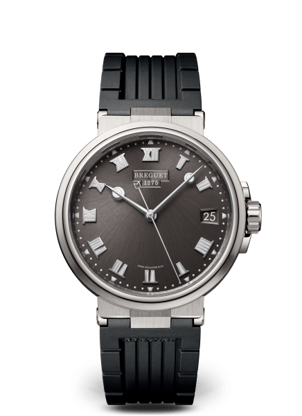 Marine wristwatch. Self-winding movement with date. Balance spring in ...