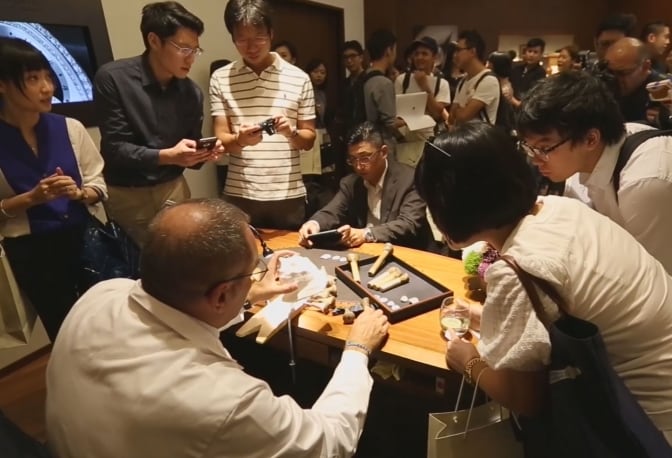 타이완: 카메오 조각 기법 특별 시연